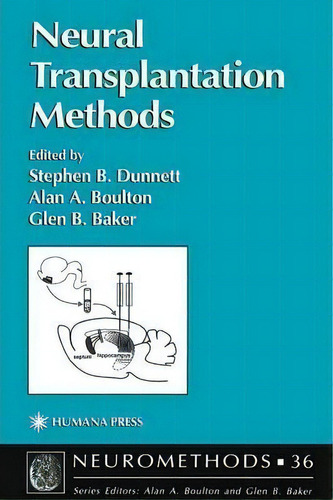 Neural Transplantation Methods, De Stephen B. Dunnett. Editorial Humana Press Inc, Tapa Blanda En Inglés