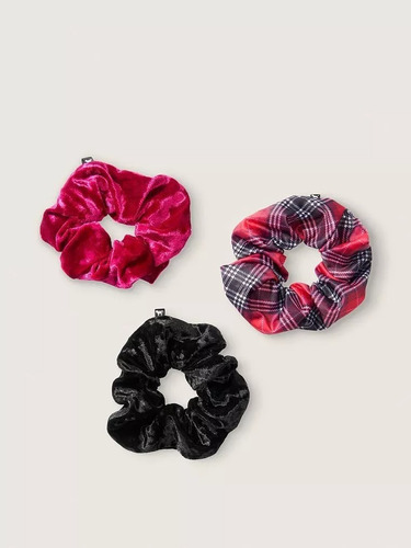 Scrunchies Victoria´s Secret Pink Colitas De Pelo Pack X 3