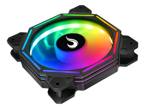 Fan Gamer | Rise Mode | Hex Tornado Pwm Preta 120mm | Argb