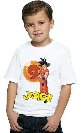 Playera Infantil Personalizada Fiesta Goku Dragon Ball | Meses sin intereses