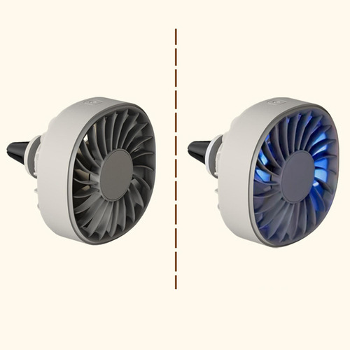 Ventilador De Coche Con 3 Velocidades Y Clip, Caqui