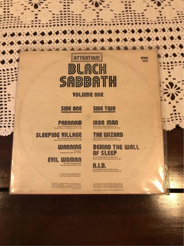 Lps Black Sabbath Attention Ed Inglesa 70s Vol 1 E 2 (leia)