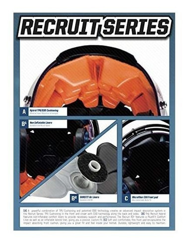 Casco De Fútbol Americano Híbrido Schutt Sports Recruit (mas