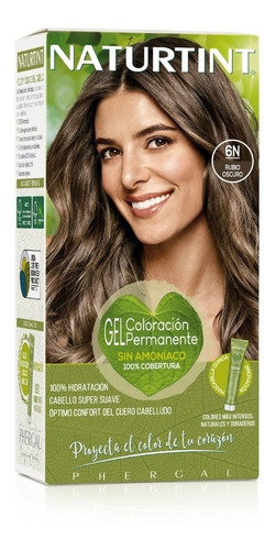 Tintura Natural Permanente En Gel, Naturtint 6n