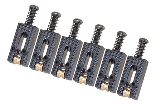 Imagen 1 de 5 de 6 Pcs Rodillo Cuerda Saddle Puente Para Guitarra Eléctrica
