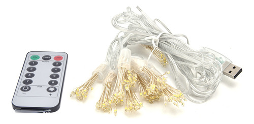 Nuevo Cadena Led De 150 Luces Led Con Forma De Flor, Usb,