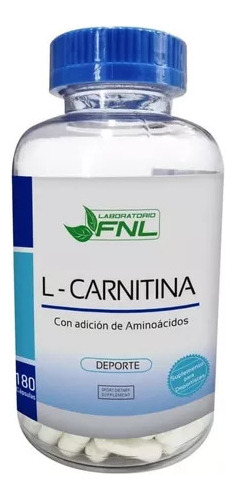 L Carnitina 180 Cap, Quemador De Grasa Fnl