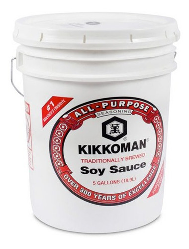 Salsa De Soya Kikkoman Cubeta De 18.9 Lts