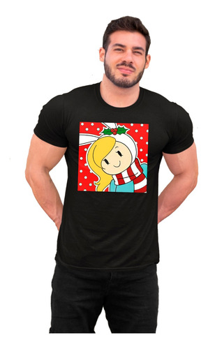 Playera Para Adulto Navideña De Hora De Aventura Fionna