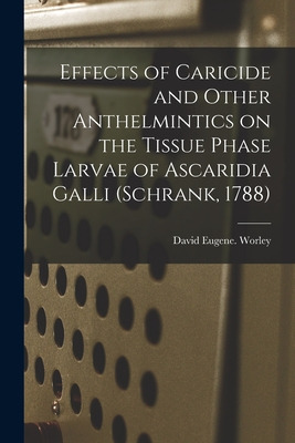Libro Effects Of Caricide And Other Anthelmintics On The ...