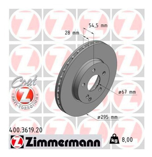 Par Disco De Freio Diant. Mercedes E 320 2003-2010 S211