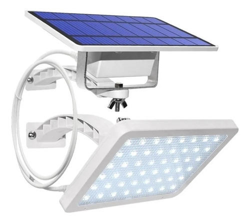 Lámpara Solar De 48 Leds Con Cable De 3 Metros Panel Externo