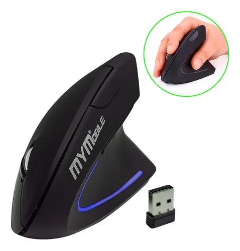 Mouse Vertical Inalámbrico Ergonómico Portátil Mymobile 7043