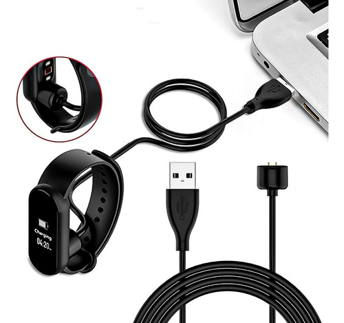 Cable Cargador Para Reloj Xiaomi Mi Band 5 Band 6 Imantado Color Cargador Band 5-6