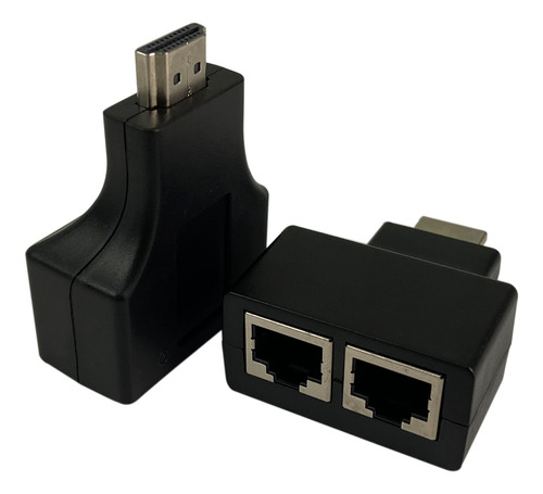 Extensor Hdmi 3d 30 Metros Via Cabo De Rede Utp Rj45 Cat5e/6