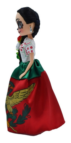 Souvenir Mexicano Muñeca Catrina Vestido China Poblana Liso | Envío gratis