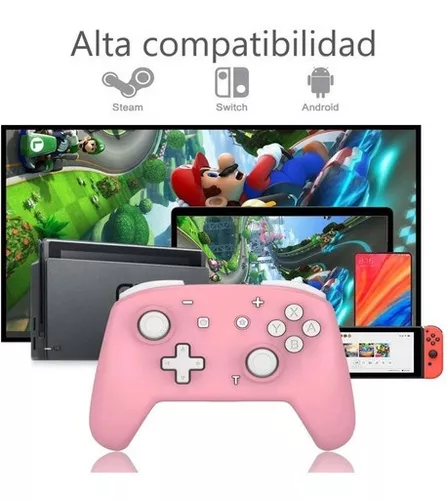 Comprar Mando Inalámbrico Nintendo Switch Pro Rosa - Perrito