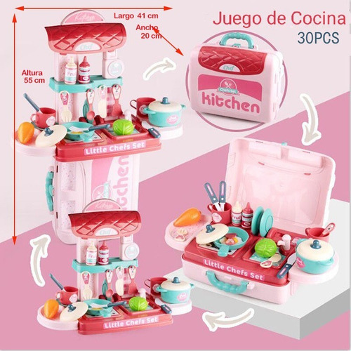 Imagen 5 de 8 de Juego De Doctor, Cocina, Mecanica Y Belleza Para Niños