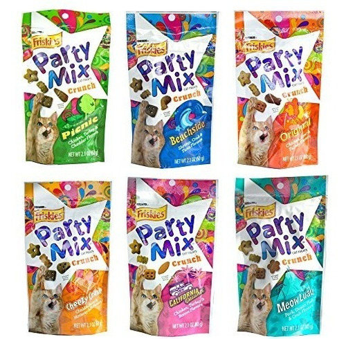 Friskies Party Mix Crunch Pack De Variedades  + Envio Gratis