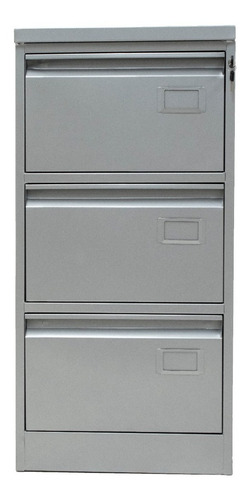 Archivero 3 Gavetas Vertical Color Gris