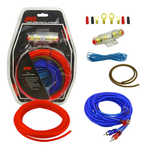 Kit Cables Amplificador 1.500w Auto Camioneta Audio Potencia