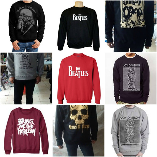 Polos- Poleras -hoodie-sueter- Bandas De Rock Varon-dama