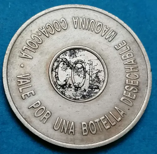 Ficha Coca Cola Vale Por Una Botella Desechable (Usado)