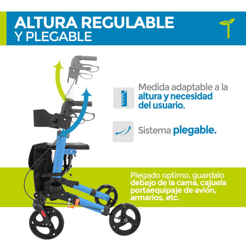 Andadera Con Asiento Para Adulto Ortopedico Con Ruedas Onof