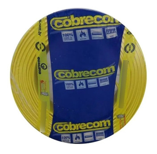 Fio Cabo Flexível 10mm 750v (cores) Rolo Com 100 Mt Cobrecom