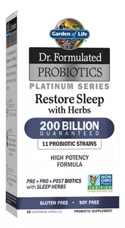 Probioticos 200 Billion Sleep Garden Of Life 28 Capsulas