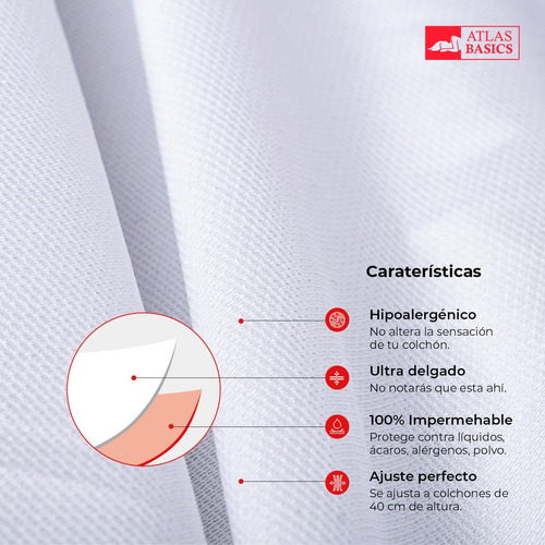 Set De Sabanas Individual, Protector Y Almohadas Atlas Basic