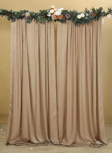 Cortinas de terciopelo, paneles de cortina de ventana personalizados, cortinas  estampadas de terciopelo beige, cortinas de comedor, cortinas de  dormitorio, cortinas de terciopelo boho -  México