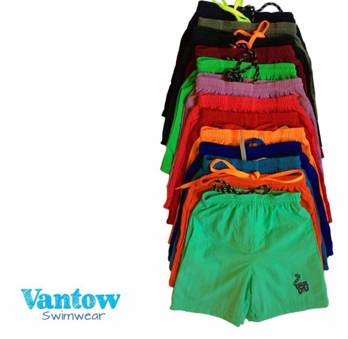 Shorts Playeros, Marca Vantow, Color Verde, Tallas S, L Y Xl