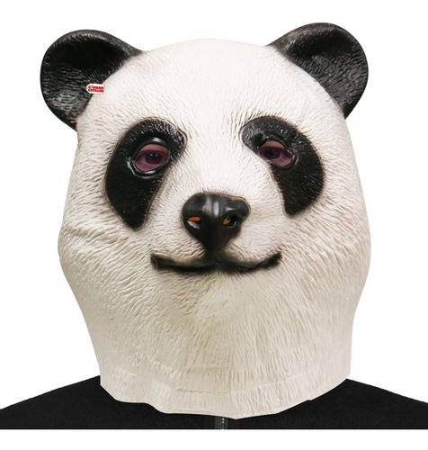 Mascara Panda Latex Premium Disfraz Adulto - Ciudad Cotillón