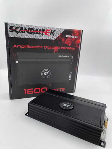 Amplificador Digital 4 Canales Scandaltek 1600 W St-da804