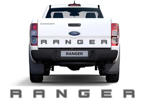 Imagem 1 de 5 de Adesivo Tampa Traseira Ranger Cinza 2012 2013 2014 A 2020