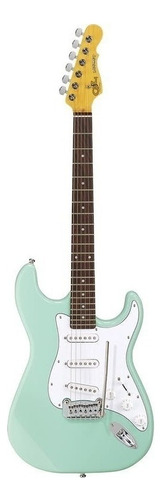 Guitarra eléctrica G&L Tribute Legacy de fresno/tilo surf green brillante con diapasón de jatoba