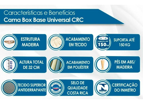 Conjunto Box Solteiro: Colchão Espuma Ortobom D23 Light Saúd