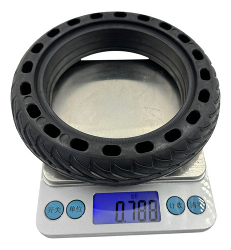 Cubierta Maciza Para Monopatin Electrico Solida 8.5x2 Negro