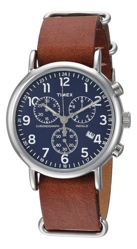Reloj Timex  Tw2r63200  Weekender Cronógrafo  De 40 Mm