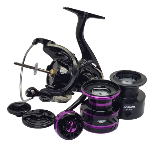 Imagen 5 de 8 de Reel Frontal Caster Havoc 6005 Variada Río Mar 5 Rulemanes