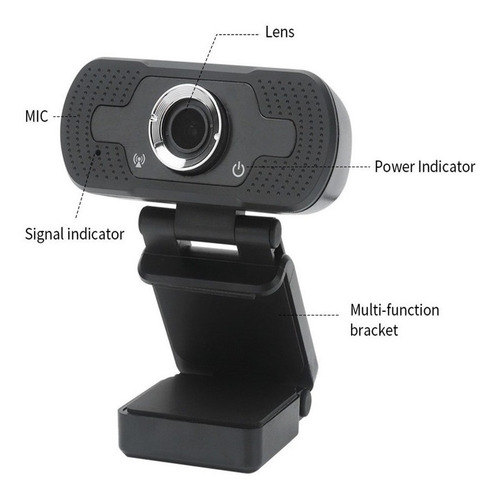 Webcam Full Hd 1080p Usb Câmera Stream Live Alta Resolução