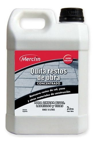 Quita Restos De Obra Concentrado | Merclin 2lts