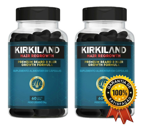 Imagem 1 de 3 de 2x Kirkiland Hair Regrowth | Cresce Cabelo E Barba