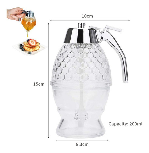 Dispensador De Miel Portátil, Acrílico, Tarro De Miel, Conte
