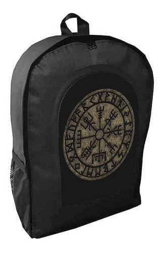 Mochila Negra Vikingos Adulto / Escolar A32