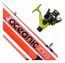 Comprar Combo Pesca Lance Mar Waterdog Caña 420 3 Tramos Con Reel  