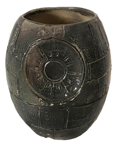 Taza Star Wars Cerámica Negro Estrella De La Muerte