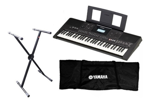 Yamaha Psr E463 Teclado Sensible Atril Funda Envio Gratis