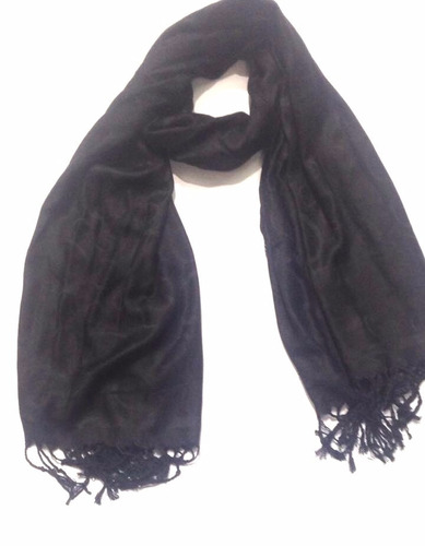 Bufanda Pashmina Estampado 16 Le Sak - Negro